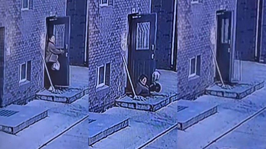 内蒙女子刚踏出家门就“原地消失”影片热传（视频）