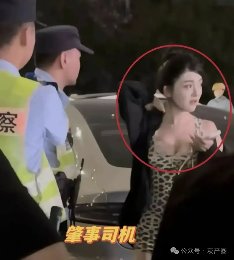 极品豹纹女开小米SU7路口连撞8车 事后发性感照