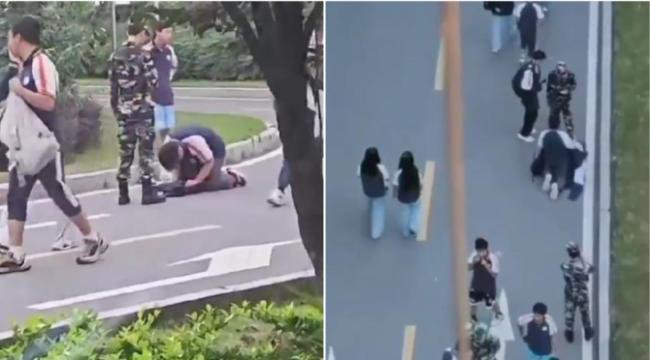 重庆职校生当众磕头跪爬 网民痛批霸凌 重庆职校生当众磕头跪爬 网民痛批霸凌