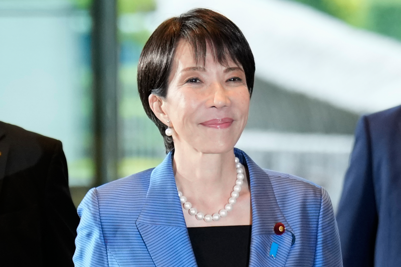 高市早苗成为日本首位女首相。（美联社）