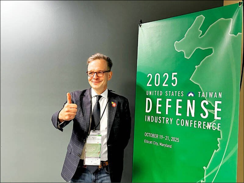 美台商业协会（US-Taiwan Business Council）会长韩儒伯（Rupert Hammond-Chambers）。（中央社）