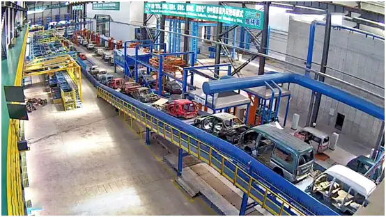 ● 格林美报废汽车绿色拆解线。图片来源：格林美官网