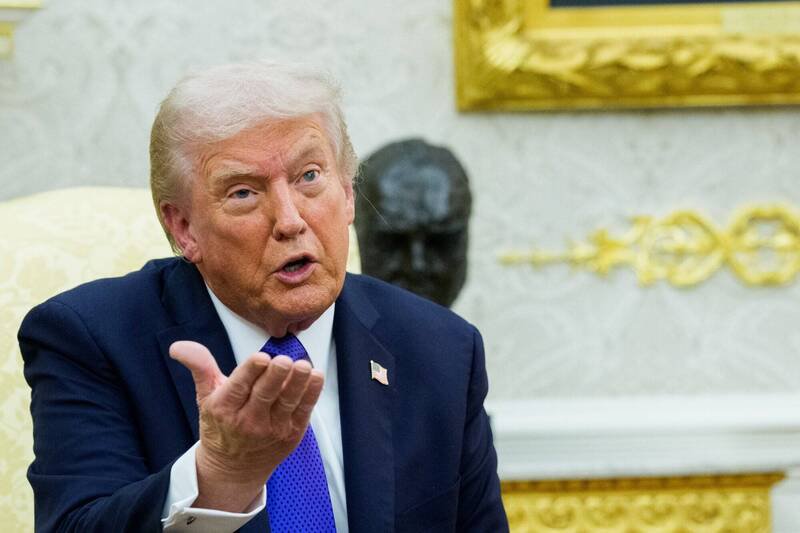 川普22日指出，原订与俄罗斯总统普廷举行的会晤，他已将其「取消」。（欧新社）