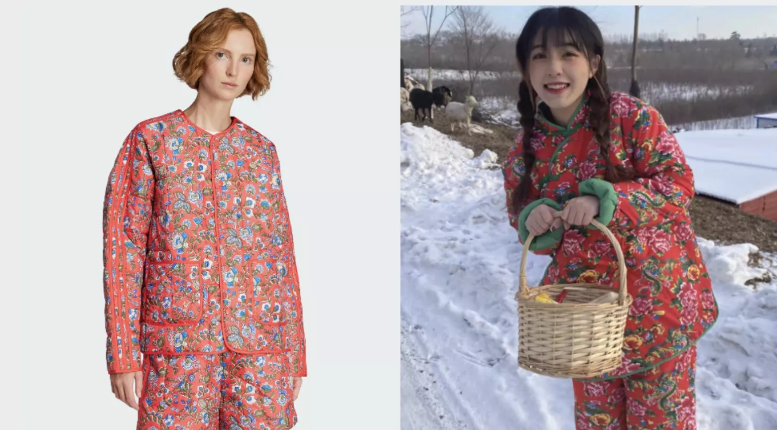 Adidas推出千元夹克被嘲？网民指似东北大花袄：我奶奶同款