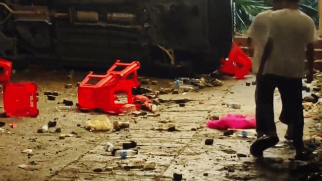 海南农民爆发大规模示威 网传警方一度鸣枪驱散