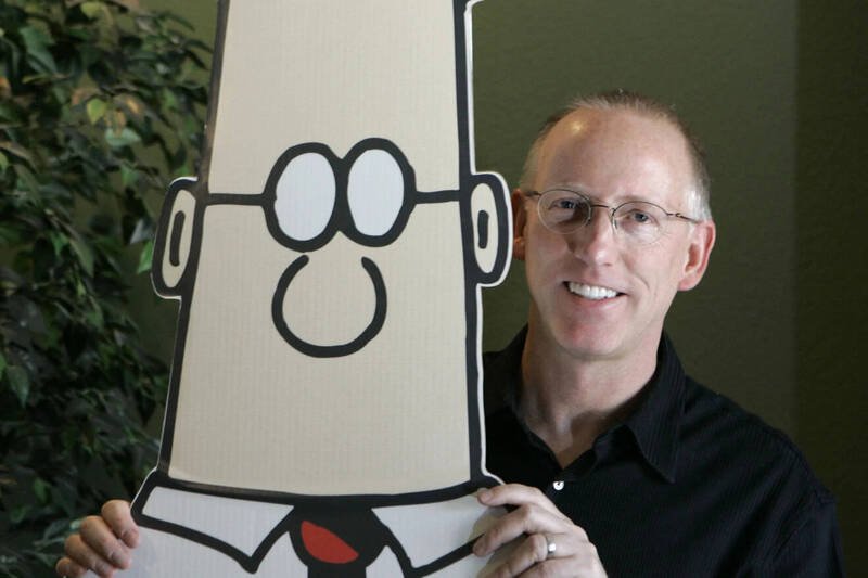 知名讽刺漫画《呆伯特》（Dilbert）的作者亚当斯（Scott Adams），传出罹患摄护腺癌。（美联社）
