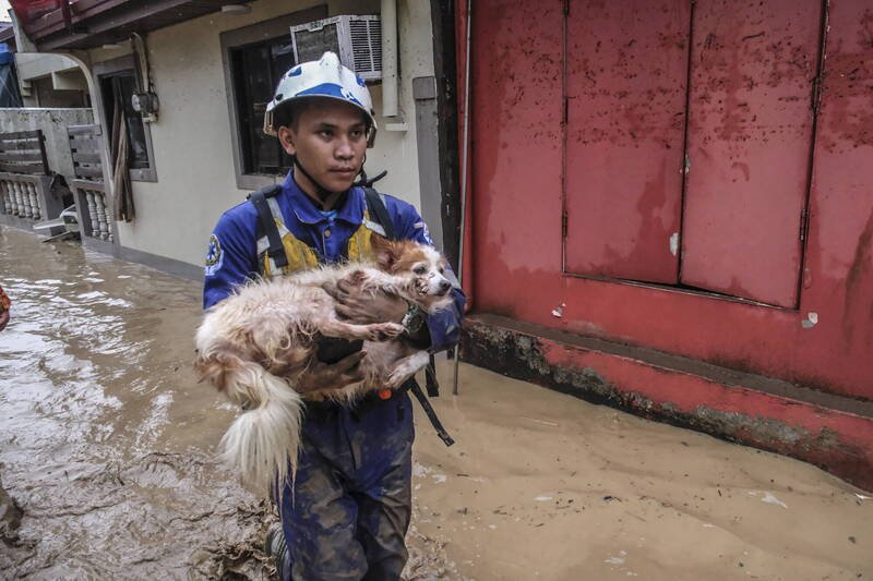 海鸥台风在菲律宾中部造成严重灾情。（欧新社）