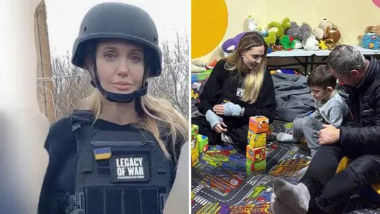 好莱坞巨星突访乌前线 保镖竟被临时征召入伍