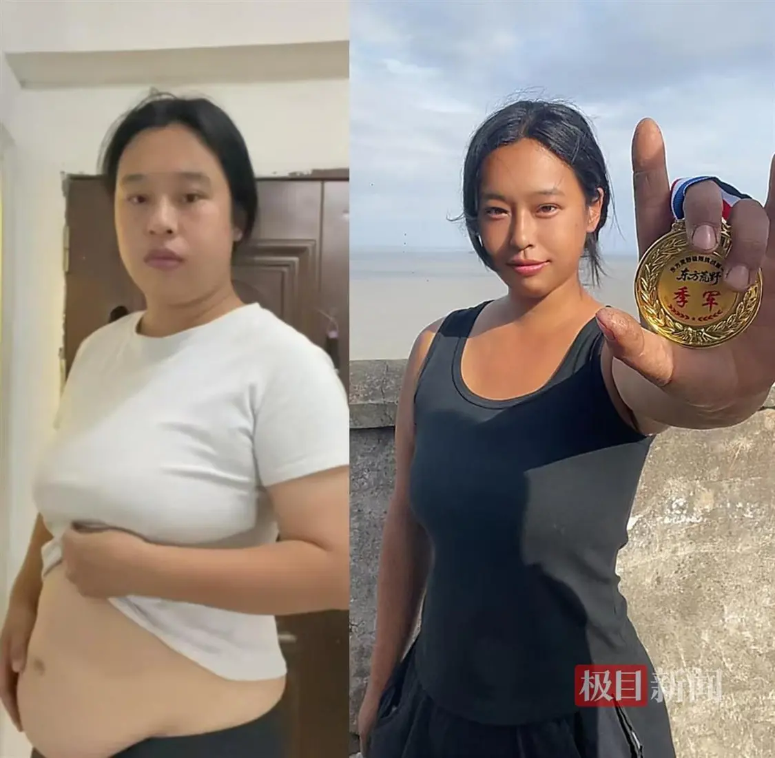 女孩参加海岛求生赛35天瘦28斤：吃了50只老鼠…