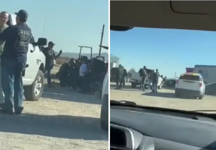 加州华人卡车公司突遭警方大规模搜查 戴手铐车被砸坏