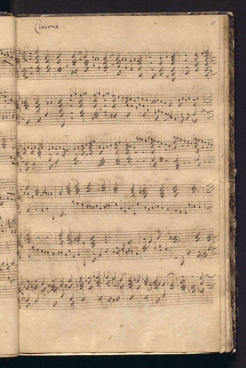 17日首演的巴哈作品手稿。（法新社）