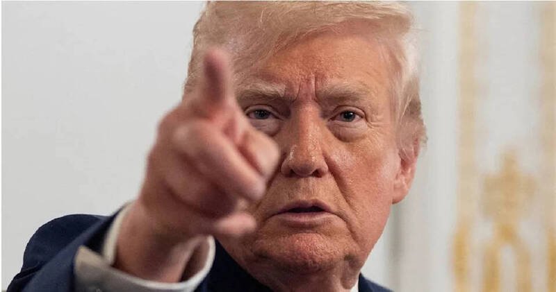 美国总统川普放话打击「毒品共产党」，介入宏国大选。（美联社档案照）