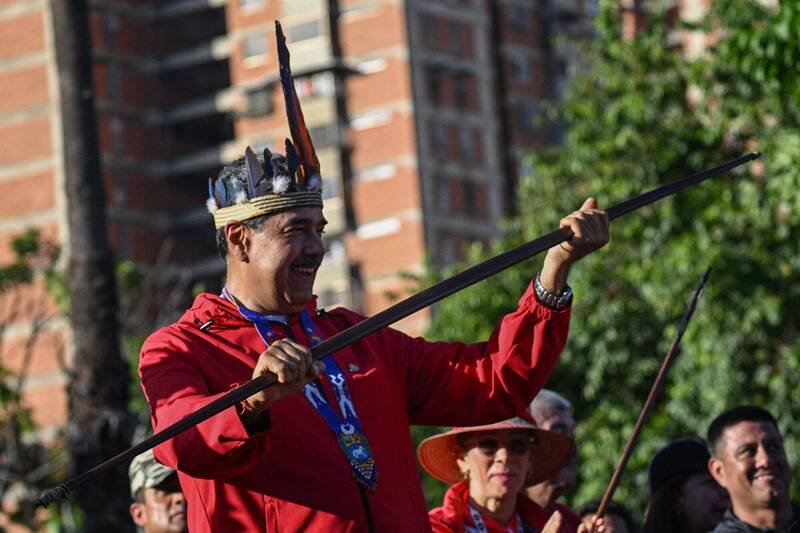 委内瑞拉总统马杜罗在公开场合上一派轻松，不过有媒体爆料，马杜罗经常更换住处和电话号码，还雇用古巴反间谍人员，以防遭美军斩首。（法新社）