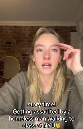 受害女大生在社群平台分享自身经历。（图片撷取自@AmeliaLewi33832/X）
