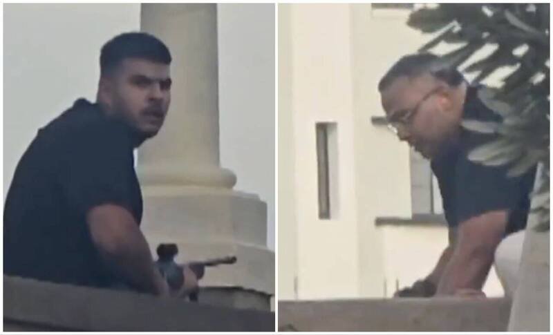 澳洲雪梨邦代海滩枪击案凶嫌，分别是50岁的父亲阿克拉姆（右）与24岁的儿子纳维德（左）。（图取自X平台）