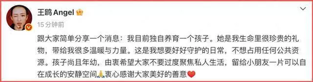 独自养娃的女星们:王鸥"去父留子",张碧晨"带球跑"