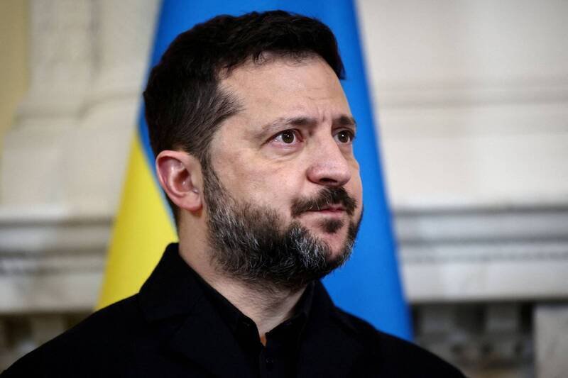 乌克兰总统泽伦斯基（Volodymyr Zelenskyy）。（路透）